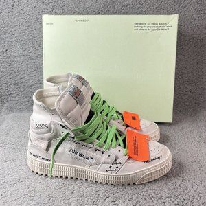 Off-White Off Court 3.0 High Top White Orange Leather Size IT 42/US 9W
